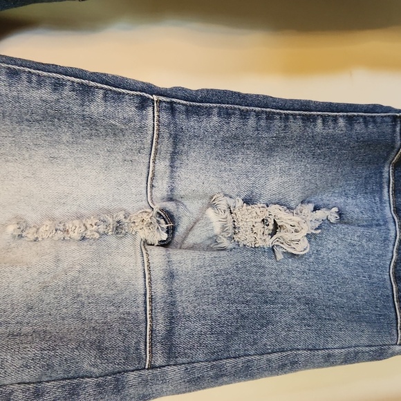 Venus Patchwork Straight Legged Jeans - Picture 4 of 9